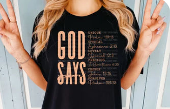 God says - Debbie's Creative Couture