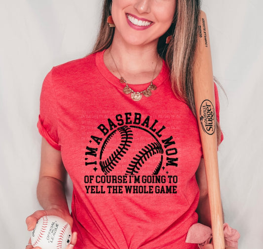 I’m a Baseball Mom - Debbie's Creative Couture