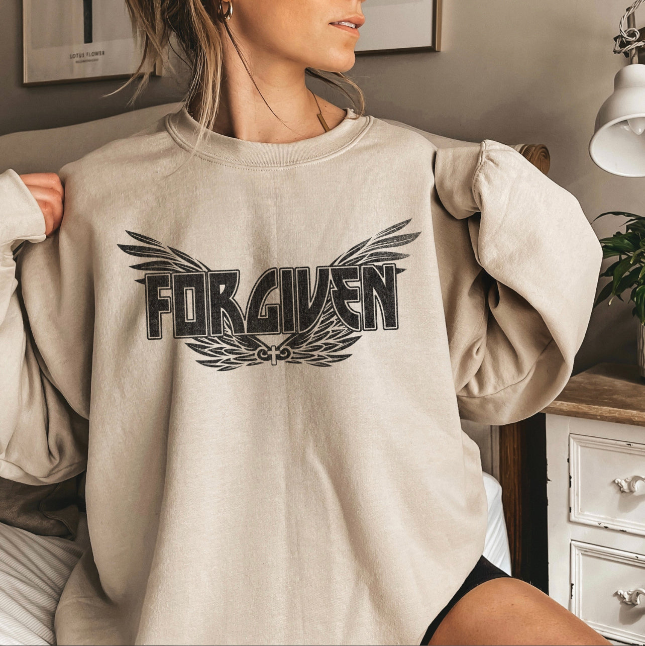 Forgiven Sweatshirt - Debbie's Creative Couture